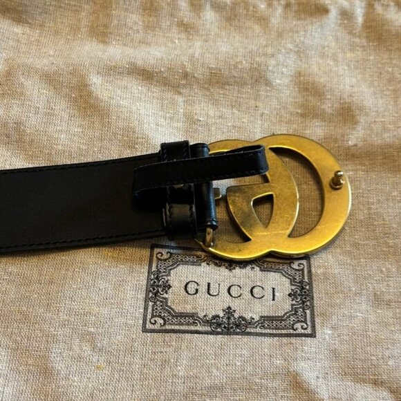Gucci Marmont Wide Belt Style 400593 APT00T‎ 1000 size 95 - Picture 5 of 9